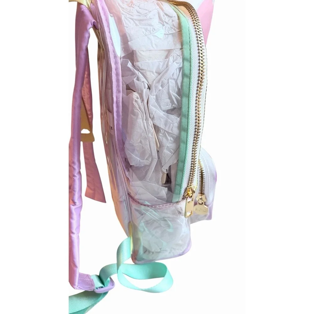 NEW STONEY CLOVER LANE Limited Edition Clear Backpack BUNDLE NWT Travel School